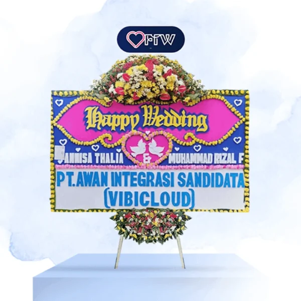 Karangan Bunga Papan Wedding – Jakarta – 1