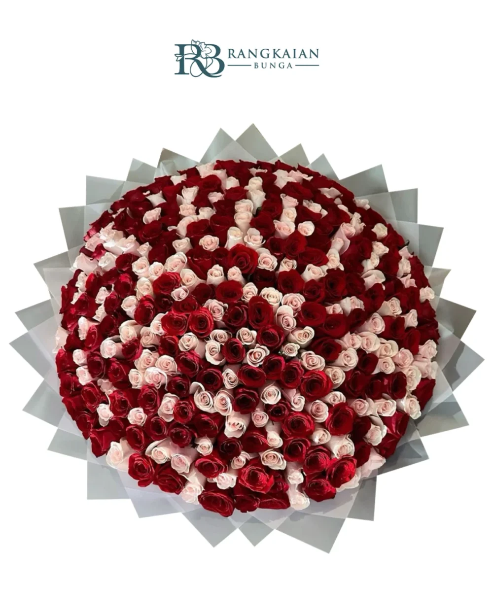 Huge 350 Stems Red Pink Roses