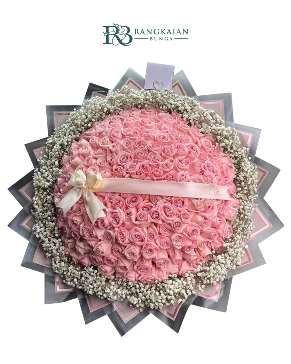 Huge 180 Stems Pink Roses