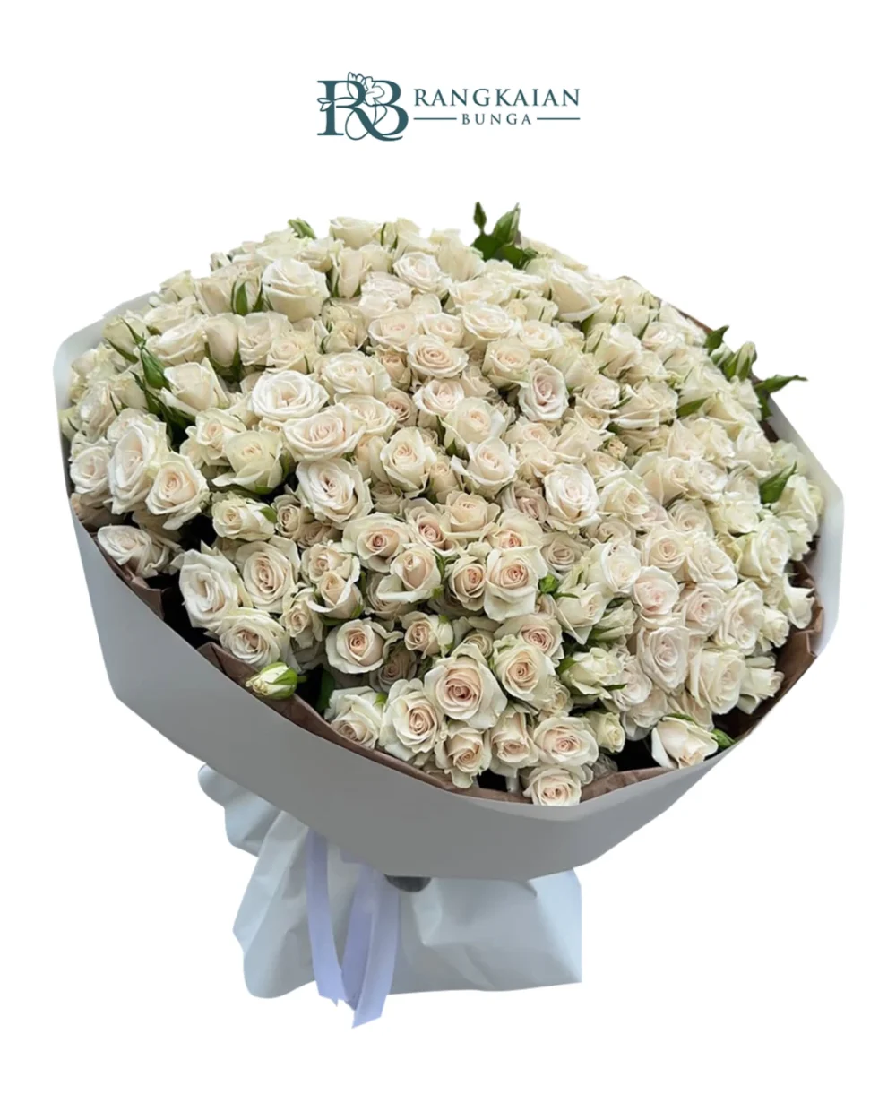 Huge 300 Stems White Roses